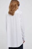 Сорочка Dkny жіноча колір білий relaxed класичний комір