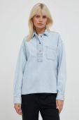 Джинсова блузка Pepe Jeans жіноча колір блакитний