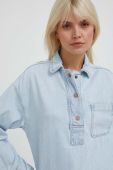 Джинсова блузка Pepe Jeans жіноча колір блакитний