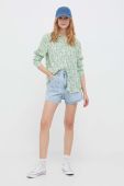 Сорочка Pepe Jeans Falae жіноча колір зелений regular класичний комір
