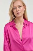 Сорочка MAX&Co. жіноча колір рожевий relaxed класичний комір