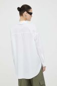 Бавовняна сорочка Drykorn жіноча колір білий relaxed класичний комір