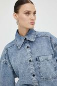 Джинсова сорочка Drykorn жіноча relaxed класичний комір колір блакитний