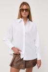 Сорочка Drykorn жіноча колір білий relaxed класичний комір
