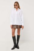 Сорочка Drykorn жіноча колір білий relaxed класичний комір