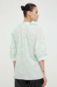 Сорочка Day Birger et Mikkelsen Charlie жіноча колір зелений relaxed зі стійкою