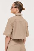 Сорочка Miss Sixty жіноча колір бежевий regular класичний комір