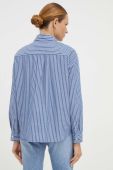 Бавовняна сорочка Marc O'Polo DENIM жіноча relaxed класичний комір колір блакитний