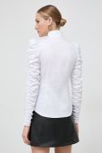 Сорочка Notes du Nord жіноча колір білий slim зі стійкою (3553857)