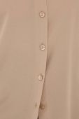 Шовкова сорочка Luisa Spagnoli колір бежевий regular класичний комір (3470539)