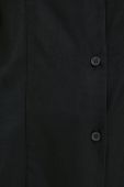 Сорочка Sisley жіноча колір чорний slim класичний комір