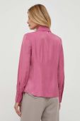 Сорочка Sisley жіноча колір рожевий regular класичний комір (3678630)