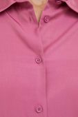 Сорочка Sisley жіноча колір рожевий regular класичний комір (3678630)