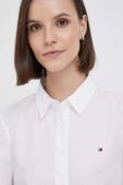 Бавовняна сорочка Tommy Hilfiger жіноча колір білий regular класичний комір (3424235)
