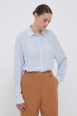 Сорочка Tommy Hilfiger жіноча relaxed класичний комір колір блакитний (3496568)