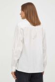Бавовняна сорочка BA&SH жіноча колір білий regular зі стійкою