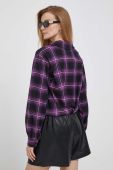 Блузка Dkny жіноча колір фіолетовий візерунок