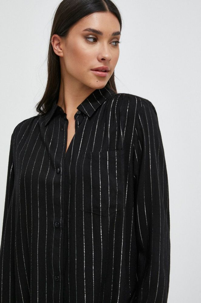 Піжамна сорочка Tommy Hilfiger жіноча колір чорний (3686315)