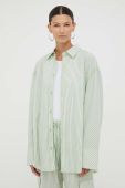 Бавовняна сорочка Stine Goya Mia жіноча колір зелений relaxed класичний комір