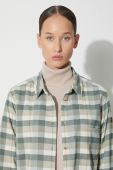 Сорочка Fjallraven Singi жіноча колір зелений regular класичний комір (3631846)