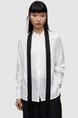 Сорочка AllSaints WH020Z TONI SHIRT жіноча колір білий regular зі стійкою