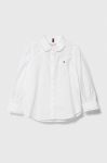 Дитяча бавовняна сорочка Tommy Hilfiger колір білий (3369411)