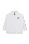 Дитяча бавовняна сорочка HUGO колір білий (3424247)