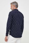 Сорочка Guess чоловіча колір синій slim класичний комір (3613908)