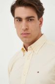 Сорочка Tommy Hilfiger чоловіча колір бежевий regular комір button-down