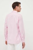 Бавовняна сорочка Tommy Hilfiger чоловіча колір рожевий regular комір button-down (3324841)