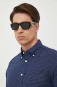 Бавовняна сорочка Tommy Hilfiger чоловіча колір синій regular комір button-down (3324857)