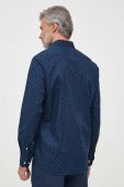 Бавовняна сорочка Tommy Hilfiger чоловіча колір синій regular комір button-down (3327759)