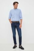 Сорочка Tommy Hilfiger чоловіча slim комір button-down колір блакитний (3372718)