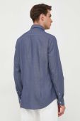 Бавовняна сорочка Tommy Hilfiger чоловіча колір синій regular класичний комір (3324867)