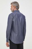 Бавовняна сорочка Tommy Hilfiger чоловіча колір синій slim комір button-down (3329921)