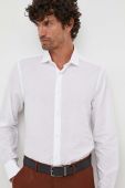 Сорочка Tommy Hilfiger чоловіча колір білий slim класичний комір