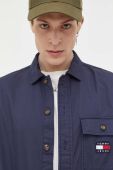 Бавовняна сорочка Tommy Jeans чоловіча колір синій relaxed класичний комір (3281847)
