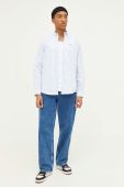 Бавовняна сорочка Tommy Jeans чоловіча regular комір button-down колір блакитний (3369431)