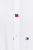 Бавовняна сорочка Tommy Jeans чоловіча колір білий regular комір button-down (3284088)
