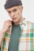 Бавовняна сорочка Tommy Jeans чоловіча regular класичний комір колір барвистий (3281867)