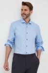 Сорочка BOSS чоловіча slim з італійським коміром колір блакитний (3354079)