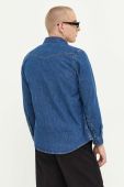 Джинсова сорочка HUGO чоловіча regular класичний комір колір блакитний (3360066)