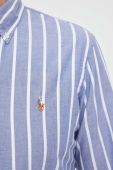 Бавовняна сорочка Polo Ralph Lauren чоловіча regular комір button-down колір блакитний (3259963)