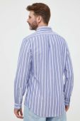 Бавовняна сорочка Polo Ralph Lauren чоловіча regular комір button-down колір блакитний (3259963)