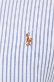 Бавовняна сорочка Polo Ralph Lauren чоловіча regular комір button-down колір блакитний (3259968)
