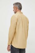 Бавовняна сорочка Pepe Jeans Fabio чоловіча колір бежевий regular комір button-down