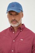 Бавовняна сорочка Pepe Jeans Fabio чоловіча колір рожевий regular комір button-down