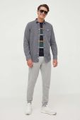 Джинсова сорочка Pepe Jeans Porter чоловіча колір сірий regular класичний комір