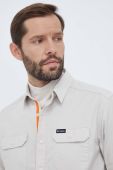Сорочка Columbia чоловіча колір бежевий regular класичний комір