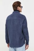 Вельветова сорочка Drykorn колір синій regular комір button-down